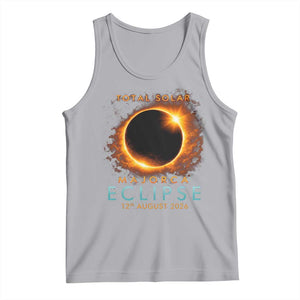 Total Solar Eclipse Tank Top 12th August 2026 Majorca Totality TS10 Athletic Heather Print Your Wear