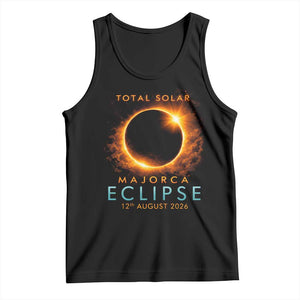 Total Solar Eclipse Tank Top 12th August 2026 Majorca Totality TS10 Black Print Your Wear