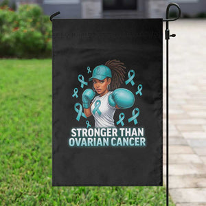 Black Women Fight Ovarian Cancer Awareness Garden Flag African American Teal Ribbon Support TS10 Print Your Wear