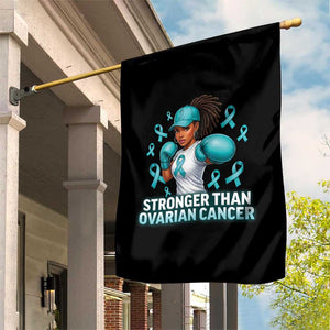 Black Women Fight Ovarian Cancer Awareness Garden Flag African American Teal Ribbon Support TS10 Print Your Wear