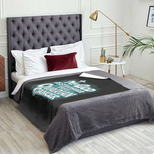 My God is Stronger Than Ovarian Cancer Throw Blanket TS10 Print Your Wear