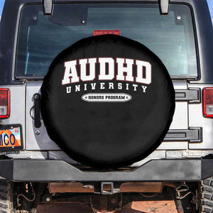 AUDHD Spare Tire Cover Neurodivergent ADHD Autism Awareness Neurotypical Gift TS10 No hole Black Print Your Wear