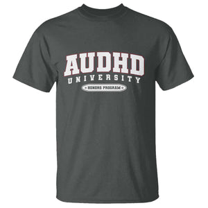 AUDHD T Shirt Neurodivergent ADHD Autism Awareness Neurotypical Gift TS10 Dark Heather Print Your Wear