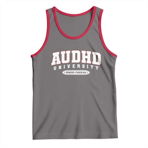 AUDHD Tank Top Neurodivergent ADHD Autism Awareness Neurotypical Gift TS10 Deep Heather Red Print Your Wear