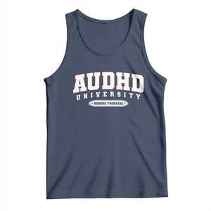 AUDHD Tank Top Neurodivergent ADHD Autism Awareness Neurotypical Gift TS10 Navy Print Your Wear