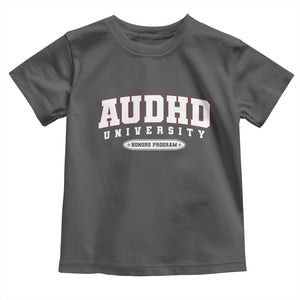 AUDHD Toddler T Shirt Neurodivergent ADHD Autism Awareness Neurotypical Gift TS10 Dark Heather Print Your Wear