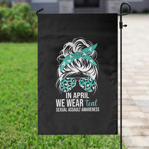 Sexual Assault Awareness Garden Flag In April We Wear Teal Women TS10 Print Your Wear