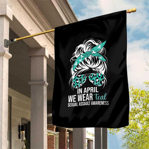Sexual Assault Awareness Garden Flag In April We Wear Teal Women TS10 Print Your Wear