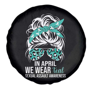 Sexual Assault Awareness Spare Tire Cover In April We Wear Teal Women TS10 Print Your Wear