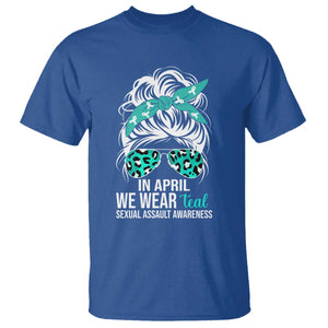 Sexual Assault Awareness T Shirt In April We Wear Teal Women TS10 Royal Blue Print Your Wear