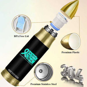 Sexual Assault Awareness Bullet Tumbler In April We Wear Teal TS10 Print Your Wear