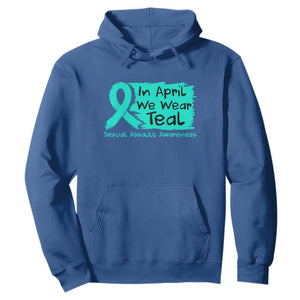 Sexual Assault Awareness Hoodie In April We Wear Teal TS10 Royal Blue Print Your Wear