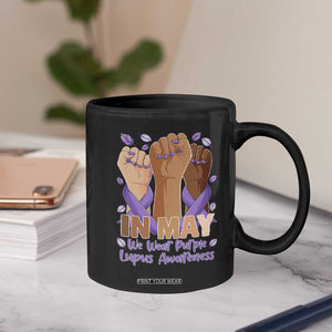 In May We Wear Purple Lupus Awareness Coffee Mug Purple Ribbon TS10 Print Your Wear