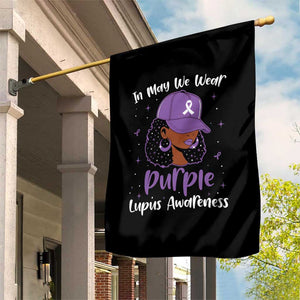 Lupus Awareness Garden Flag African American Black Women Fight Lupus Purple Ribbon TS10 Print Your Wear
