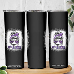 Lupus Warrior Skinny Tumbler Purple Ribbon Messy Bun Women TS10 Print Your Wear