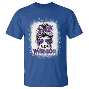 Lupus Warrior T Shirt Purple Ribbon Messy Bun Women TS10 Royal Blue Print Your Wear