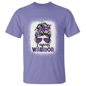 Lupus Warrior T Shirt Purple Ribbon Messy Bun Women TS10 Violet Print Your Wear