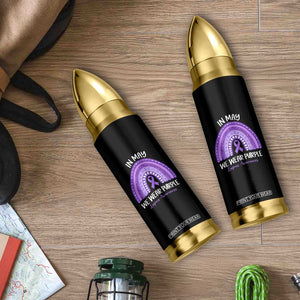 Lupus Awareness Bullet Tumbler In May We Wear Purple Ribbon Rainbow TS10 Print Your Wear