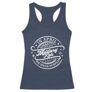 Purple Up For Military Kids Racerback Tank Top Military Children Month TS10 Navy Print Your Wear