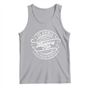 Purple Up For Military Kids Tank Top Military Children Month TS10 Athletic Heather Print Your Wear