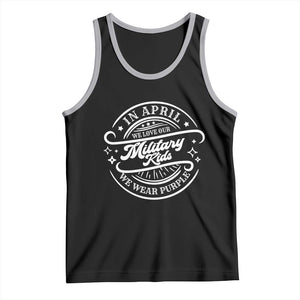 Purple Up For Military Kids Tank Top Military Children Month TS10 Black Athletic Heather Print Your Wear