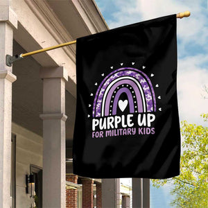 Purple Up For Military Kids Garden Flag Month Of Military Child Army Rainbow TS10 Print Your Wear