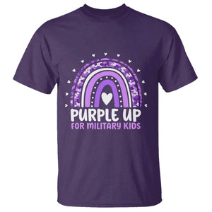 Purple Up For Military Kids T Shirt Month Of Military Child Army Rainbow TS10 Purple Print Your Wear