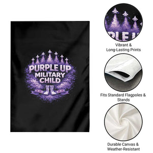 Purple Up Military Child Garden Flag Proud Military Kid TS10 Print Your Wear