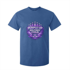 Purple Up Military Child T Shirt For Kid Proud Military Kid TS10 Royal Blue Print Your Wear