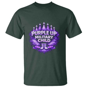 Purple Up Military Child T Shirt Proud Military Kid TS10 Dark Forest Green Print Your Wear