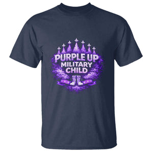 Purple Up Military Child T Shirt Proud Military Kid TS10 Navy Print Your Wear