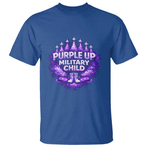 Purple Up Military Child T Shirt Proud Military Kid TS10 Royal Blue Print Your Wear