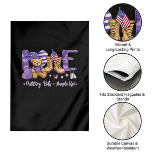 Purple Up Military Kids Garden Flag Month Of Military Child Army TS10 Print Your Wear