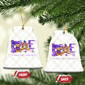 Purple Up Military Kids Ceramic Ornament Month Of Military Child Army TS10 Print Your Wear