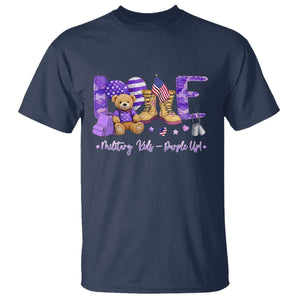 Purple Up Military Kids T Shirt Month Of Military Child Army TS10 Navy Print Your Wear