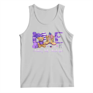 Purple Up Military Kids Tank Top Month Of Military Child Army TS10 Ash Print Your Wear