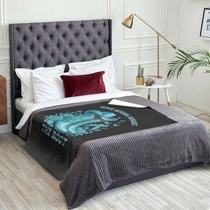 Give Sexual Assault The Boot Throw Blanket Cowgirl Awareness Month Teal Ribbon Support TS10 Print Your Wear