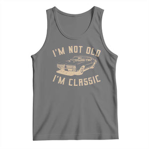 Funny Car Graphic Tank Top Vintage I'm Not Old I'm Classic TS10 Black Heather Print Your Wear