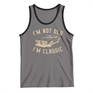 Funny Car Graphic Tank Top Vintage I'm Not Old I'm Classic TS10 Deep Heather Black Print Your Wear