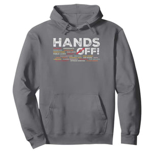 Hands Off Hoodie Social Security And Medicare Protest TS10 Charcoal Print Your Wear