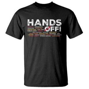 Hands Off T Shirt Social Security And Medicare Protest TS10 Black Print Your Wear