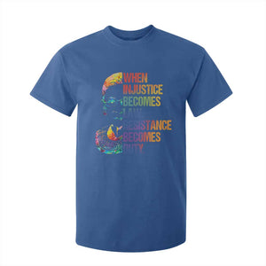Notorious RBG T Shirt For Kid When Injustice Becomes Law Resistance Becomes Duty TS10 Royal Blue Print Your Wear