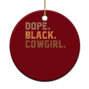 Dope Black Cowgirl Ceramic Ornament Black History Month African American TS10 1pc Red Print Your Wear