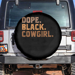 Dope Black Cowgirl Spare Tire Cover Black History Month African American TS10 No hole Black Print Your Wear