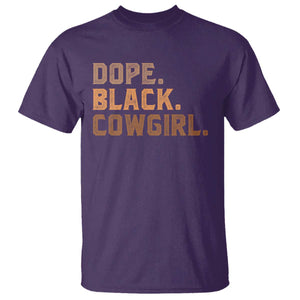 Dope Black Cowgirl T Shirt Black History Month African American TS10 Purple Print Your Wear