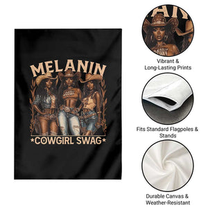Melanin Cowgirls Garden Flag Black History Month African Melanin Pride TS10 Print Your Wear
