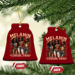 Melanin Cowgirls Ceramic Ornament Black History Month African Melanin Pride TS10 Print Your Wear