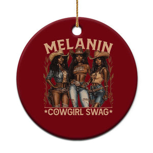 Melanin Cowgirls Ceramic Ornament Black History Month African Melanin Pride TS10 1pc Red Print Your Wear