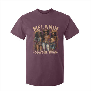 Melanin Cowgirls T Shirt For Kid Black History Month African Melanin Pride TS10 Maroon Print Your Wear