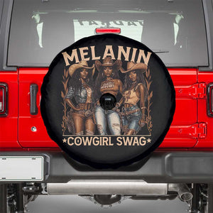 Melanin Cowgirls Spare Tire Cover Black History Month African Melanin Pride TS10 Black Print Your Wear
